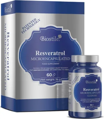 Produktbild von Biostile Resveratrol – mikrokapslovaný, chrání buňky před oxidačním stresem