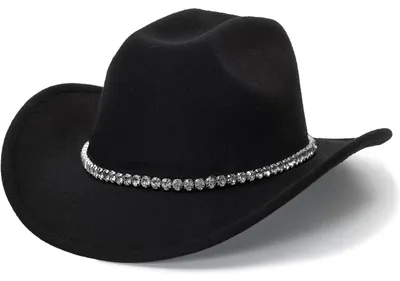 Productafbeelding van Damenzonnehoed, bucket hat, maat M-L, zwart, met diamantdetail