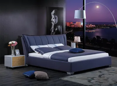 Produktbild von Bett Polster Design Luxus Doppel Hotel Betten Schlaf Zimmer Luxus 180x200cm Neu
