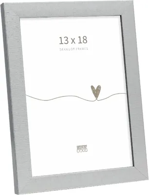 Produktbild von Fotorahmen Deknudt S47EE2, Silber/Schwarz, 13x18 cm