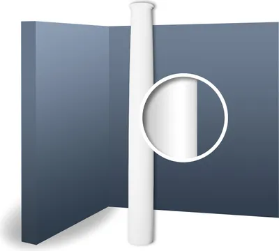 Produktbild von Orac Decor K1102 LUXXUS Stuck Säule Säulenschaft Rundform klassisch weiß 2,02 m