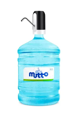Obrázek produktu pro Galonová láhev na pramenitou vodu Mutto Premium, 19 litrů, včetně elektrického dávkovače vody, čerpadla pro dávkování nápojů