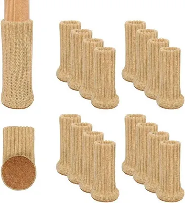 Produktbild von Famanu Stuhlsocken hohe elastische Bodenbeschützer - Antirutsch - schützt Böden und Möbelbeine