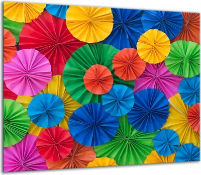 Produktbild von Herdabdeckplatten Glaskeramikkochfeld-Abdeckung Spritzschutz Glas 60x52cm Bunt