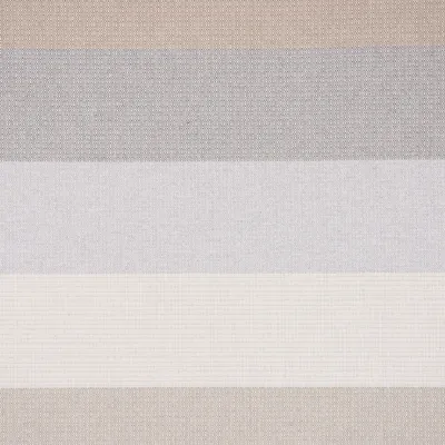 Produktbild von Dekostoff Meterware Dobby Streifen creme beige braun grau 9,5cm 1,40m