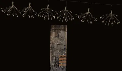 Produktbild von Dekorative LED Lichterkette mit 6x 25 LED - Länge 250 cm - mit Netzteil