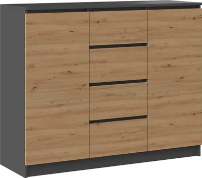 Produktbild von 2D4S Kommode 120x40x97 cm  anthrazit/artisan