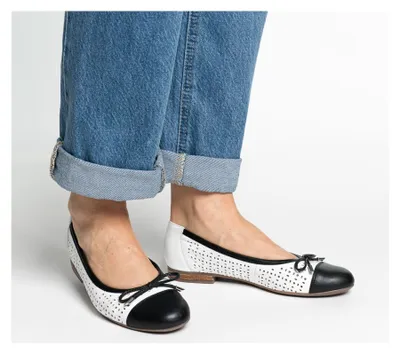 Produktbild von ara Damen Ballerinas 1231344-01 Farbe: Weiß Größe: 38.5