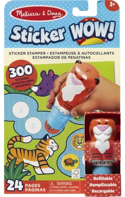 Produktbild von Melissa & Doug - Sticker WOW! Tiger Aufkleberstempel & Block