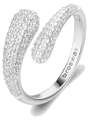Produktbild von Offener Silberring Infinite White Fancy FIW128 - Umfang: 54 mm.