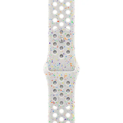 Produktbild von Apple MUV03ZM/A Intelligentes tragbares Accessoire Band Weiß Aluminium, Fluor-Elastomer