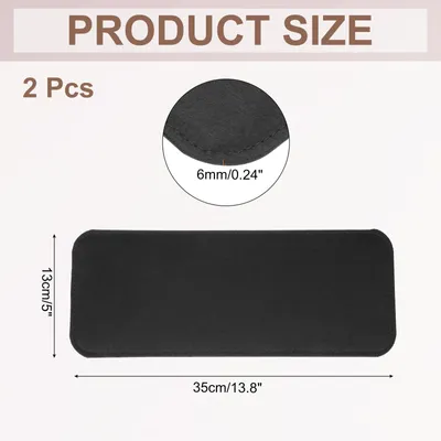 Produktbild von 2 Stš¹ck Filz-Grundformer, 35 x 13 cm Rechteckige TaschenGrundformer Pad Taschenkissen Grund Geldb?rse Liner Board Einsatz Bogen Ecke fš¹r Tote Crossbody Tasche Rucksack, Schwarz
