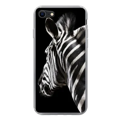 Produktbild von MuchoWow® Handyhülle Schutzhülle Hülle für iPhone 8 Zebra - Wilde Tiere - Muster Silikon Softcase Handy Hülle - Schutzhaube