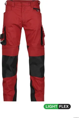 Produktbild von DASSY Arbeitshose NOVA Gr. 60 STANDARD rot/schwarz