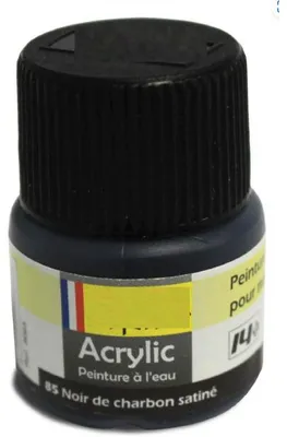 Image de Heller - noir de charbon satine - n°85 - peinture pour maquette