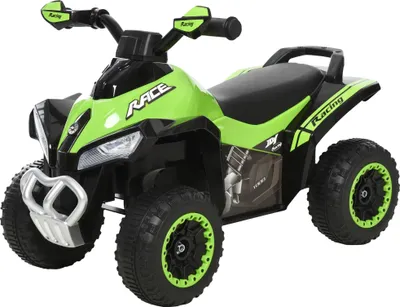 Zdjęcie produktu dla Quad ATV, urządzenie do jazdy, wymiary 67,5 x 38 x 44 cm, wytrzymuje ciężar do 20 kg, zielony