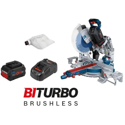 Produktbild von Akku Kapp- & Gehrungssäge BITURBO GCM 18V-305 GDC| 2x 5.5Ah