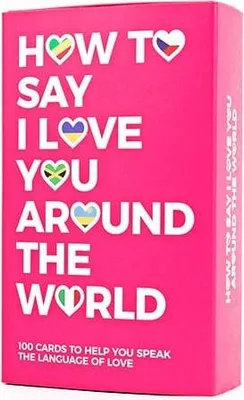 Produktbild von Wie man auf der Welt „Ich liebe dich“ sagt. Lustige Karten. Sprachen lernen. Geschenk.