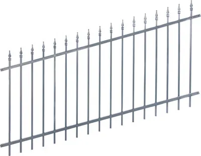 Produktbild von Zaunfeld ALBERTS Chaussee verstellbar Aluminium 200 x 100 cm anthrazit