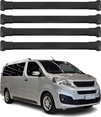 Obrázok produktu pre Strešný nosič základný nosič pre Fiat Scudo 2022-2025 75kg hliník čierny 4 ks