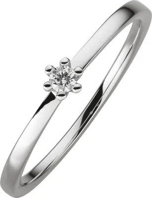 Produktbild von Orolino Ring 750/- Gold weiß 056 (17,8) Brillant weiß 067370071-2