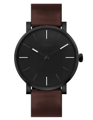 Produktbild von Herrenuhr TORII B45DL.BB in klassischem Braun.