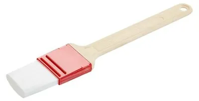 Zdjęcie produktu dla Pędzel cukierniczy szerokość 4 cm włosie 4 cm białe włosie poliestrowe z tworzywa