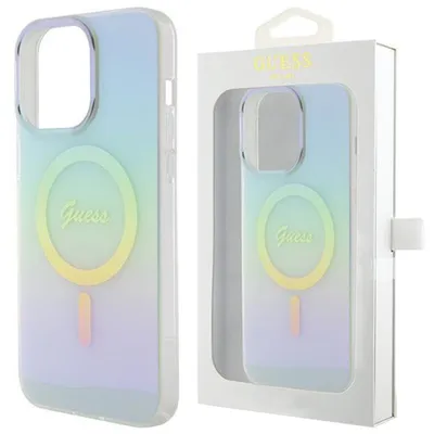 Produktbild von Guess Iml schillernde Magsafe Fall für Iphone 15 Pro - Türkis