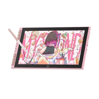 Produktbild von XPPen Artist 12 3rd Pink 11,9 Zoll Grafikmonitor, batterieloser Stift mit 16384 Druckstufen, Doppel-Drehräder für digitale Künstler
