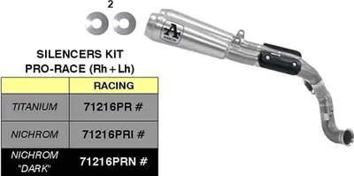 Immagine prodotto di Marmitta slip-on ARROW pro-race nichrom per KTM 890 duke r