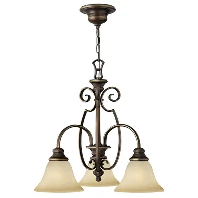 Produktbild von Elstead Cello Kronleuchter E27 3-fach Antike Bronze