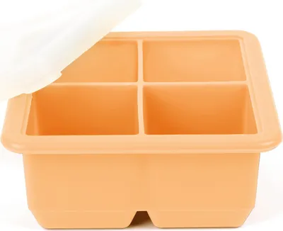 Produktbild von Haakaa Gefrierform für Muttermilch oder Babynahrung 4 Fächer - Apricot