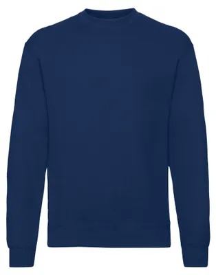 Produktbild von Fruit of the Loom - "Classic" Sweatshirt für Herren/Damen Uni angesetzte Ärmel LT1965 (XL) (Marineblau)