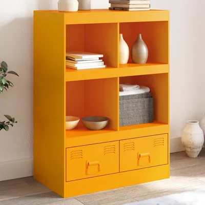 Immagine prodotto di vidaXL Credenza giallo senape 67x39x95 cm acciaio