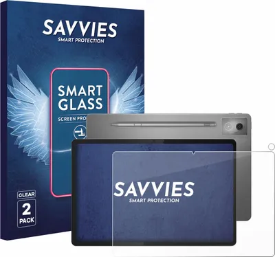 Produktbild von 2x Savvies Schutzglas Folie für Lenovo Idea Tab Pro 12.7" (Display+Kamera) 9H Panzer Schutzfolie Glas Displayschutz klar transparent