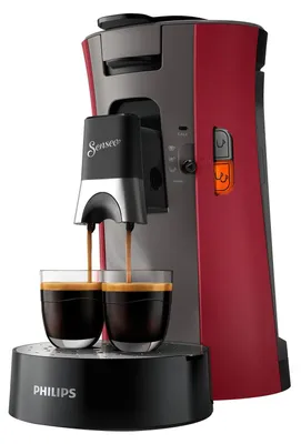 Zdjęcie produktu dla Senseo CSA240/90, Ekspres do kawy na strączki, 0,9 l, Podstawka pod kawę, 1450 W, Szary, Czerwony