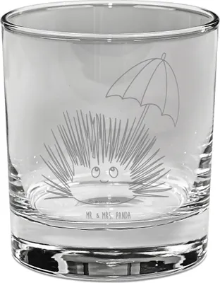Produktbild von Mr. & Mrs. Panda Glas Seeigel - Transparent - Geschenk, Achtsamkeit, gravur, Cocktailglas, Tumbler, Urlaub, Leben, Ginglas, Lebe, Hier und Jetzt, Selbstakzeptanz