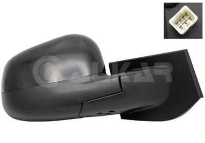 Produktbild von ALKAR 6128456 Außenspiegel Seitenspiegel Rechts für CHEVROLET SPARK (M300) Konvex Grundiert Elektrisch
