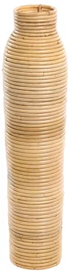Zdjęcie produktu dla BELIANI Wazon naturalny rattan 55 cm wewnętrzna i zewnętrzna ozdoba w stylu rustyknalnym i boho
