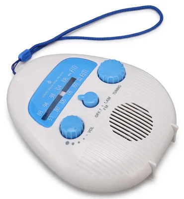 Obrázek produktu pro Voděodolné Bluetooth rádio AM/FM – modrá barva