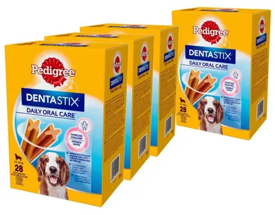 Zdjęcie produktu dla PEDIGREE DentaStix 4 x 28 sztuk Medium Średnie Rasy Gryzak Dla Psów
