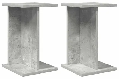 Produktbild von Eleganten-Stil Pflanzenständer 2er Set,Blumentopfregal, Ausstellungsregal,Modernes Design, Betongrau 25x25,5x40,5 cm - Pflanztische - Möbel26