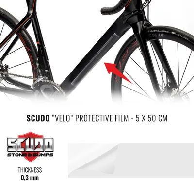 Image de Film de protection pour cadre de vélo, 5 x 50 cm, 0,3 mm d'épaisseur