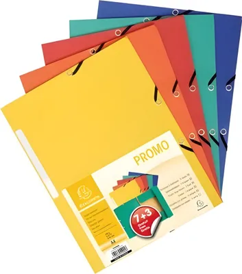 Obrázok produktu pre EXACOMPTA Promo-Pack zakladač 7+3, A4, rôzne farby