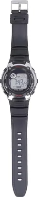 Image de Montre électronique de sport, lumineuse, étanche, bracelet en caoutchouc, grand écran, enfants, sport, argent