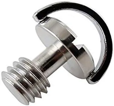 Immagine prodotto di Adattatore a vite per treppiede, filettatura da 3/8 di pollice, lunghezza 12 mm, in acciaio, per fotocamera