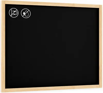 Immagine prodotto di Lavagna nera con cornice in legno naturale 120x90 cm