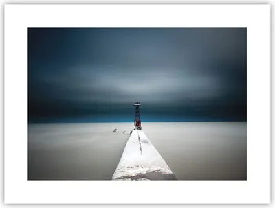 Produktbild von Poster - Poster ohne Rahmen - Turm Strand Himmel - 40x30 cm - Wand Bild - Wanddeko - Wandbilder - Kunstposter - Wandposter - Bilder - Kunstdruck - Wanddekoration - Wandbild - P2XAA40x30-4988