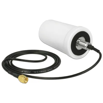 Produktbild von Delock GSM / UMTS Antenne SMA Stecker 0,7 - 1,6 dBi 1 m ULA100 omnidirektional starr outdoor weiß