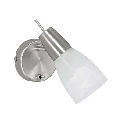 Produktbild von LED Wandleuchte, silber, schwenkbar, 1 flammig, H 18 cm